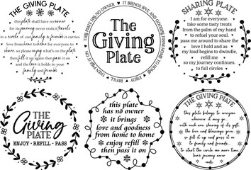 Christmas Giving & Sharing Plate Bundle