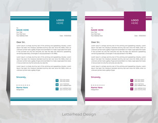 vector professional letterhead template design for your business |