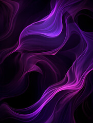 3d abstract neon purple on black background wallpaper
