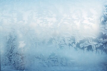 Winter frosty pattern on glass, background texture