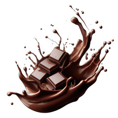 Exquisite Chocolate Splash: A Fine Indulgence, Generative AI