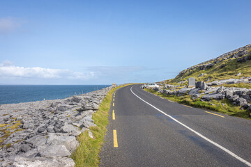 Ireland, Murroogh - September 29 2023 "Wild Atlantic Way scenic road - Crumlin Viewpoint"