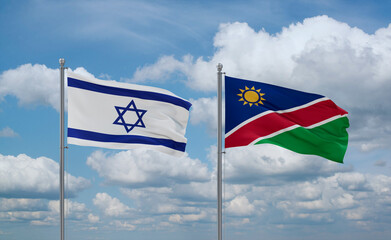 Namibia and Israel, country relationship concept