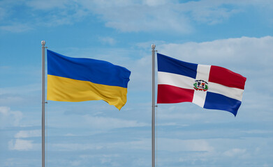 Belgium and Ukraine flags, country relationship concept