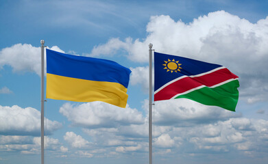 Namibia and Ukraine, country relationship concept