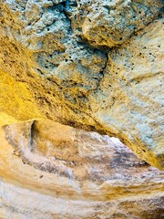 Beautiful view of Benagil Cave in Carvoeiro Algarve Portugal