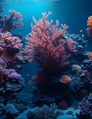 Fototapeta na wymiar coral reef and coral generative ai 