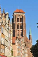 Fototapeta na wymiar St. Mary's Basilica in Gdańsk, Poland