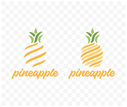 Pineapple, fruit, food, meal, plant and nature, graphic design. Eating, eat, juice, nourishment, vegetable and fruity, vector design and illustration