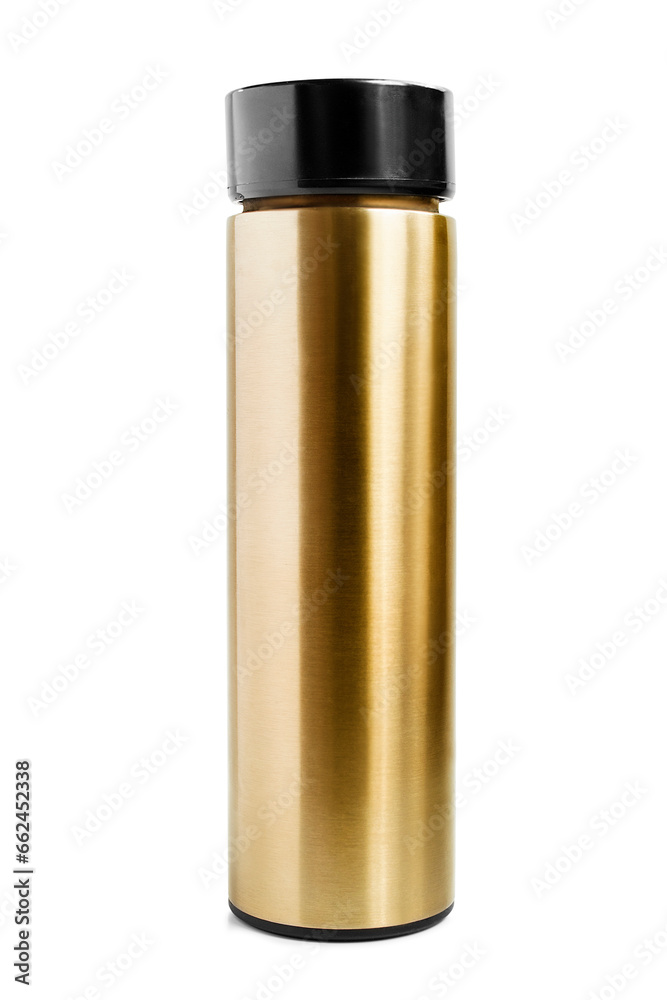 Sticker Steel thermos isolated