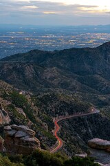 4K Image: Tucson, Arizona, from Mt. Lemmon After Sunset