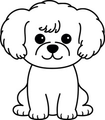 Bichon Frisé Dog coloring page