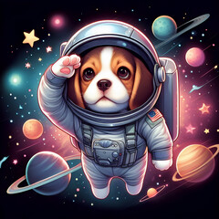 Astronaut Puppy