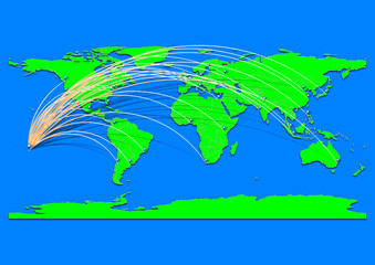 Avarua, Cook Islands map - Concept map for Avarua, Cook Islands on World map. Suitable for export concepts. File is suitable for digital editing and prints of all sizes.