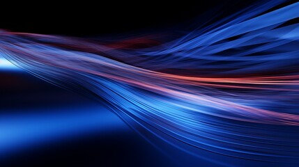 A blue and red abstract background with waves
