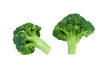 Broccoli isolated on transparent with png.