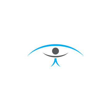 Eye people gender optical care hospital Logo Design, Brand Identity, flat icon, monogram, business, editable, eps, royalty free image, corporate brand, creative 