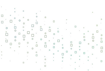 Light Blue, Yellow vector cover with polygonal style.