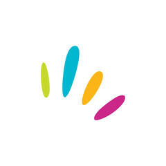 Water paint drops, steps, education, child, drawing, paint, Logo Design, Brand Identity, flat icon, monogram, business, editable, eps, royalty free image, corporate brand, creative 