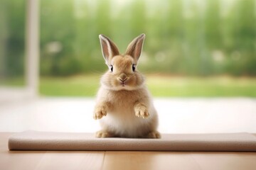 Cute adorable rabbit.