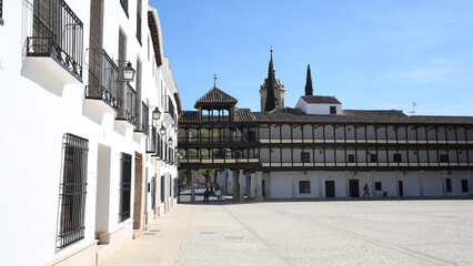 Plaza Mayor, Tembleque, Toledo, Castilla y la Mancha, España