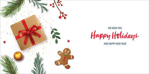 Merry Christmas background. Vector illustration
