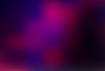 Obraz premium Dark Purple vector blurred shine abstract template.