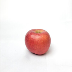 Red apple on a white background