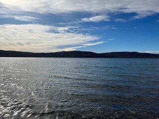 Ghost Lake hydroelectric dam reservoir 