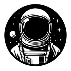  Astronaut Cosmic Explorer Vector Design