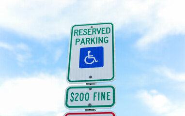 wheelchair accessibility sign against a modern cityscape, conveying equality and mobility for all