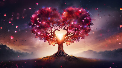 Tree of Life is a poignant symbol, with its roots embodying mental health, its branches representing love, and the overall image elegantly depicting the interwoven nature of these concepts.