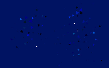 Obraz na płótnie Canvas Light BLUE vector background with triangles.
