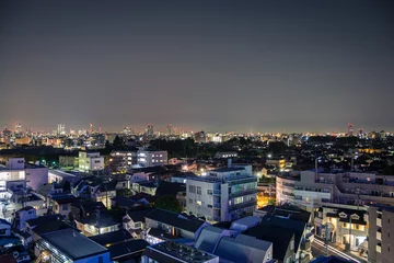 Foto op Plexiglas Tokyo skyline by night, Setagaya, Tokyo, Japan © Christophe Clarey