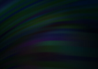 Fototapeta premium Dark Black vector template with bent lines.