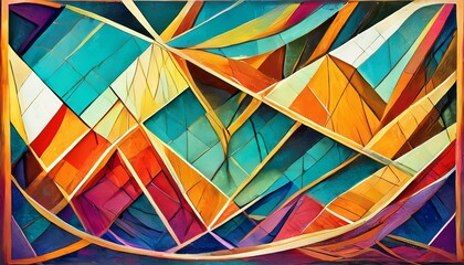 Futuristic Colorful Painting