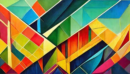 Abstract geometric art