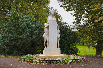 Schiller Denkmal in Leipzig, Sachsen, Deutschland