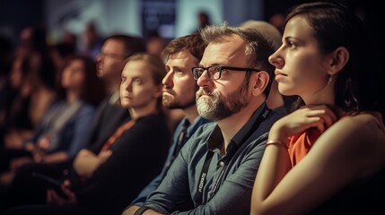 People sitting together in a social gathering