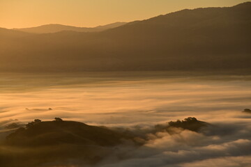 sunrise in the mountains