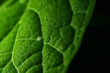 Close up of green leaf texture. Natural background. Macro shot. Close up of green leaf texture for...