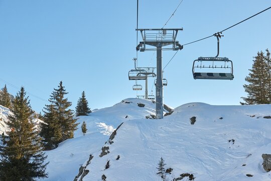 Ski lift at a ski resort