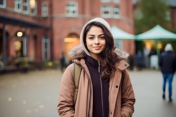 Fototapeta premium Portrait of female university student
