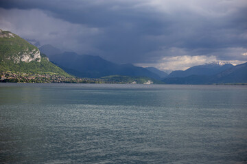 lake and mountains 
