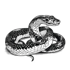 Obraz premium Hand Drawn Sketch Corn Snake Illustration 