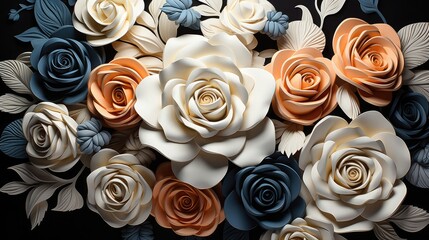 roses texture, generative AI