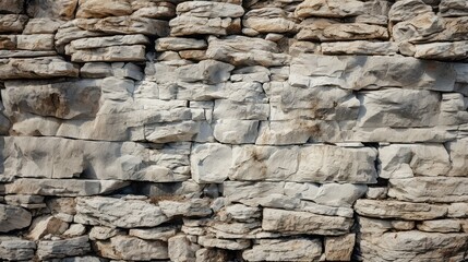 White Stone Wall Texture, Generative AI