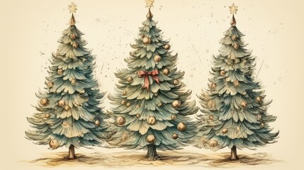 Fototapeta premium Christmas greeting card for Christmas celebration.