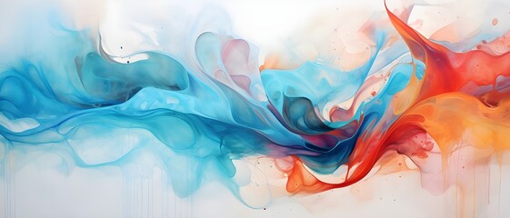 Abstract art, watercolour effect