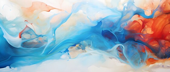 Abstract art, watercolour effect